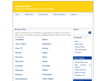 Tablet Screenshot of directorioweb.com.co